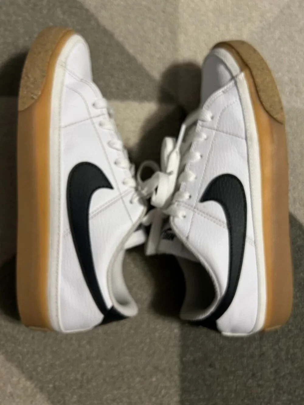 Nike Court Legacy Next Nature White Black Gum DH3161-109 Women's Size 7